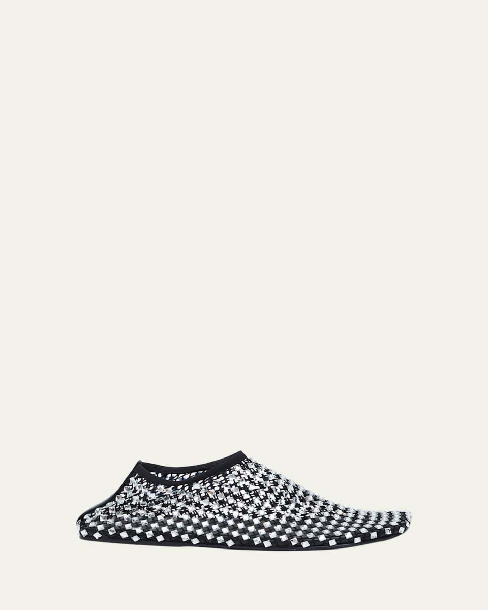 Minette Bezeled Mesh Ballerina Flats